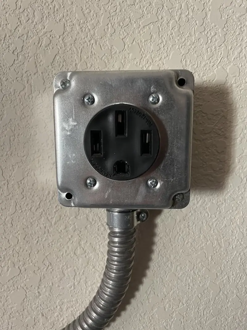 NEMA 14-50 outlet installed for Electrical Panel Upgrade in St. Peters